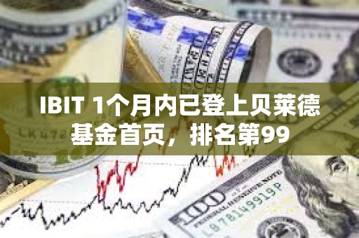 IBIT 1個月內已登上貝萊德基金首頁，排名第99