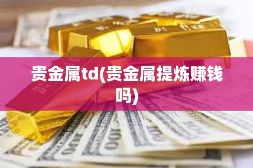 貴金屬td(貴金屬提煉賺錢嗎)