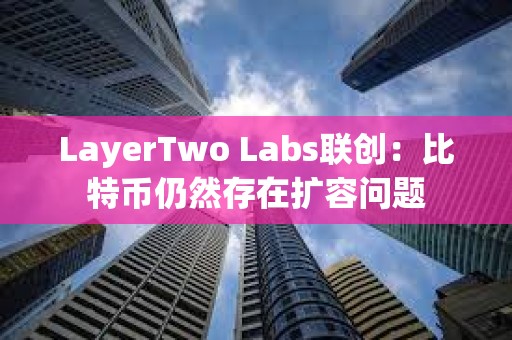 LayerTwo Labs聯創：比特幣仍然存在擴容問題