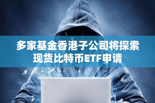 多家基金香港子公司將探索現貨比特幣ETF申請