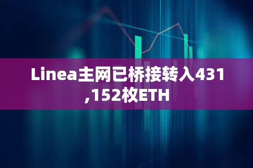 Linea主網已橋接轉入431,152枚ETH