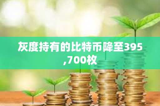 灰度持有的比特幣降至395,700枚