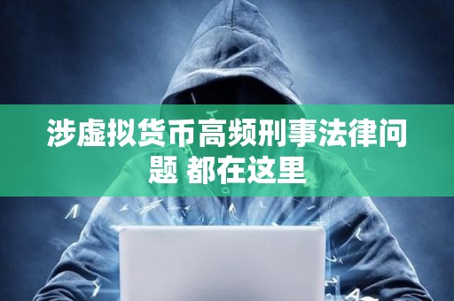 涉虛擬貨幣高頻刑事法律問題 都在這里