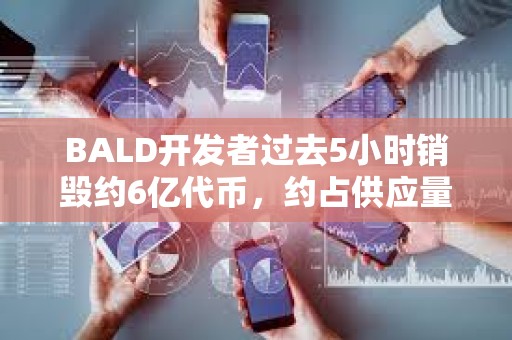 BALD開發者過去5小時銷毀約6億代幣，約占供應量的60%