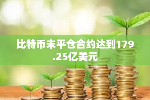比特幣未平倉合約達(dá)到179.25億美元