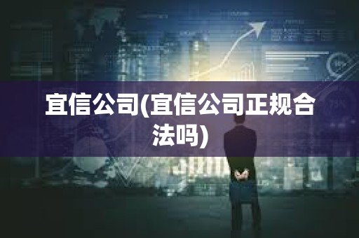 宜信公司(宜信公司正規合法嗎)