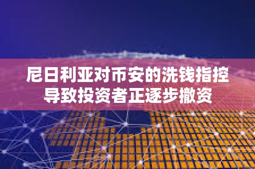 尼日利亞對幣安的洗錢指控導致投資者正逐步撤資