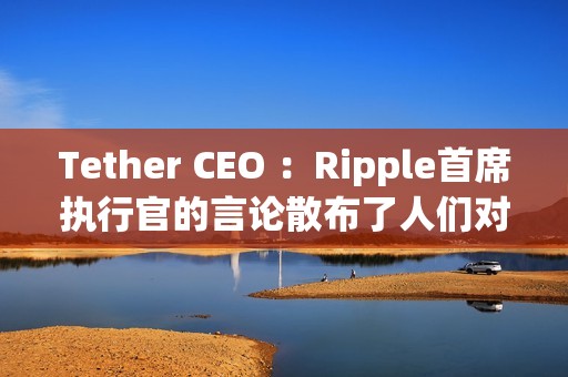 Tether CEO ：Ripple首席執行官的言論散布了人們對USDT的恐懼