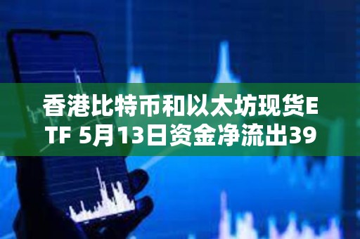 香港比特幣和以太坊現貨ETF 5月13日資金凈流出3900萬美元