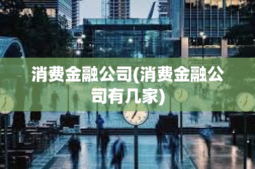 消費金融公司(消費金融公司有幾家)
