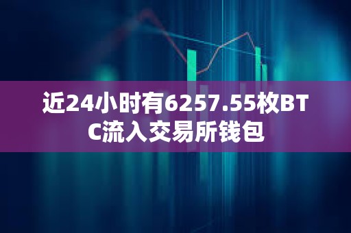 近24小時有6257.55枚BTC流入交易所錢包
