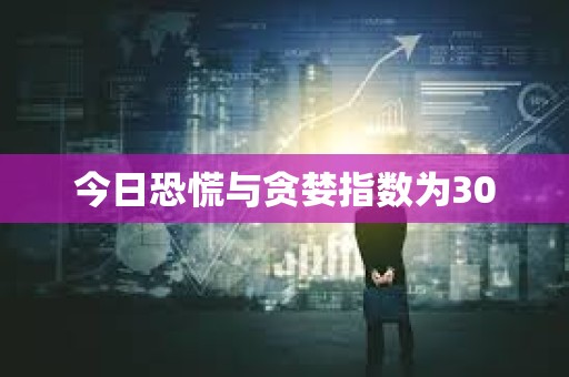 今日恐慌與貪婪指數為30