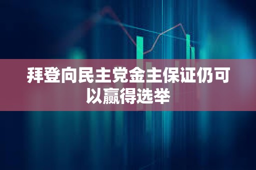 拜登向民主黨金主保證仍可以贏得選舉