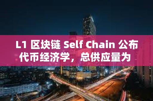 L1 區塊鏈 Self Chain 公布代幣經濟學，總供應量為 3.6 億枚