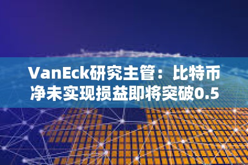 VanEck研究主管：比特幣凈未實現損益即將突破0.5是關鍵的情緒轉變