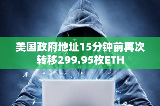 美國政府地址15分鐘前再次轉(zhuǎn)移299.95枚ETH