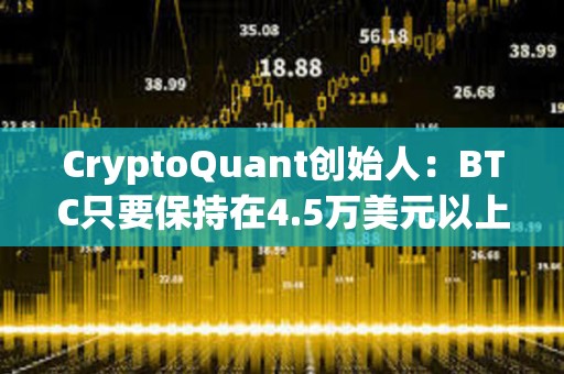 CryptoQuant創始人：BTC只要保持在4.5萬美元以上就可能在一年內再次突破歷史最高點