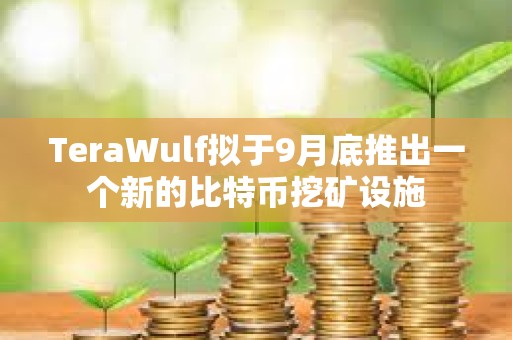 TeraWulf擬于9月底推出一個新的比特幣挖礦設施