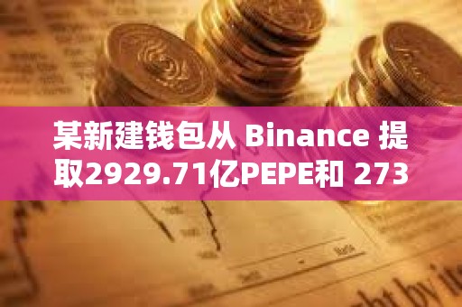 某新建錢包從 Binance 提取2929.71億PEPE和 273,267枚WLD