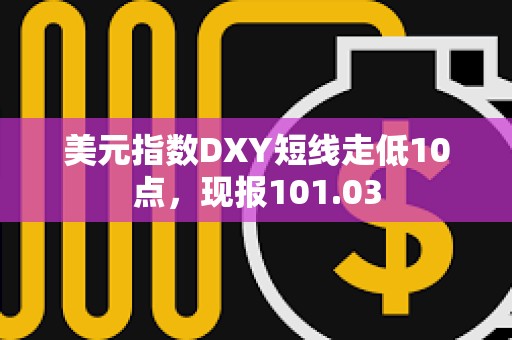 美元指數(shù)DXY短線走低10點，現(xiàn)報101.03