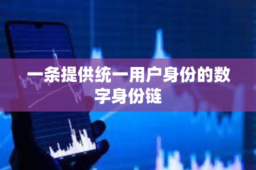 一條提供統一用戶身份的數字身份鏈