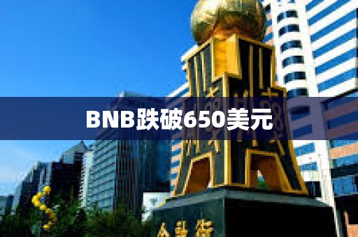 BNB跌破650美元