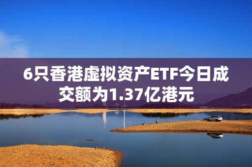 6只香港虛擬資產(chǎn)ETF今日成交額為1.37億港元