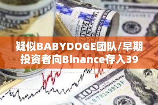 疑似BABYDOGE團隊/早期投資者向Binance存入390萬億BABYDOGE，約160萬美元