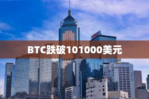 BTC跌破101000美元