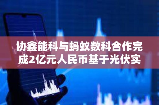 協鑫能科與螞蟻數科合作完成2億元人民幣基于光伏實體資產的RWA