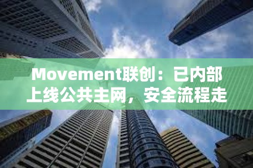 Movement聯創：已內部上線公共主網，安全流程走完后將正式上線