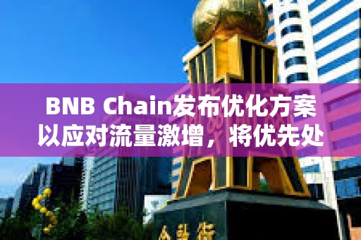 BNB Chain發(fā)布優(yōu)化方案以應(yīng)對(duì)流量激增，將優(yōu)先處理Meme幣交易