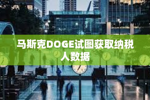 馬斯克DOGE試圖獲取納稅人數據