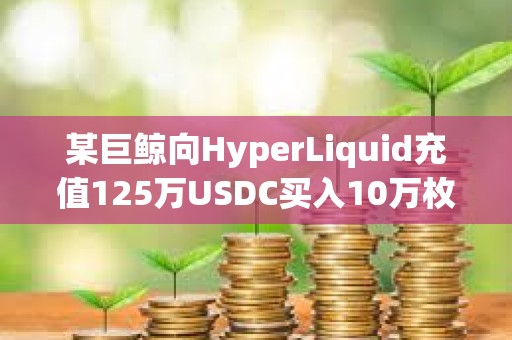 某巨鯨向HyperLiquid充值125萬USDC買入10萬枚HYPE