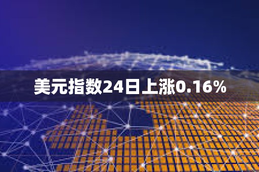 美元指數24日上漲0.16%