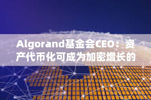 Algorand基金會CEO：資產代幣化可成為加密增長的關鍵驅動力