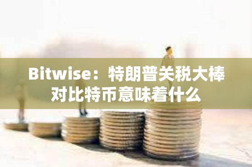 Bitwise：特朗普關稅大棒對比特幣意味著什么