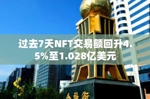 過去7天NFT交易額回升4.5%至1.028億美元