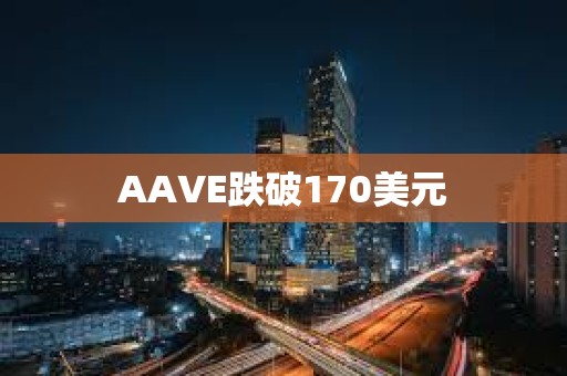 AAVE跌破170美元