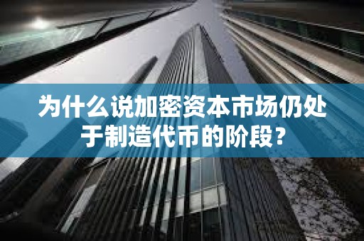為什么說加密資本市場仍處于制造代幣的階段？
