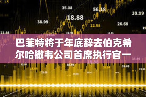 巴菲特將于年底辭去伯克希爾哈撒韋公司首席執行官一職