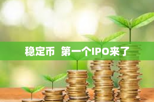 穩定幣  第一個IPO來了