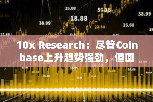 10x Research：盡管Coinbase上升趨勢強勁，但回歸模型表明它被高估了