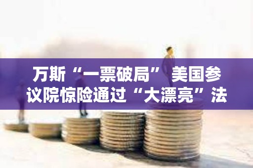 萬斯“一票破局” 美國參議院驚險通過“大漂亮”法案 還有眾議院投票關(guān)
