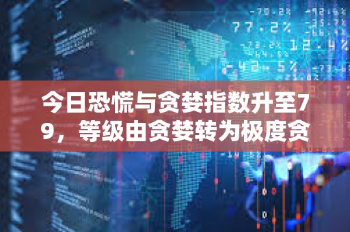 今日恐慌與貪婪指數升至79，等級由貪婪轉為極度貪婪