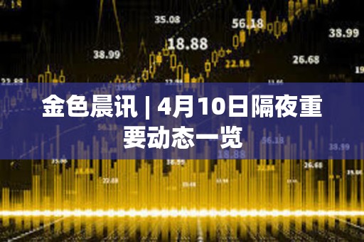金色晨訊 | 4月10日隔夜重要動態一覽