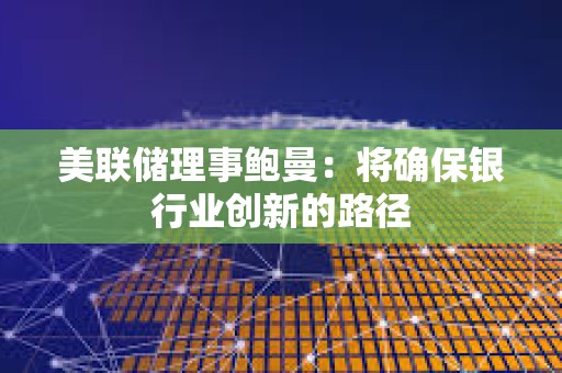 美聯儲理事鮑曼：將確保銀行業創新的路徑