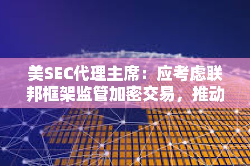 美SEC代理主席：應(yīng)考慮聯(lián)邦框架監(jiān)管加密交易，推動(dòng)區(qū)塊鏈創(chuàng)新