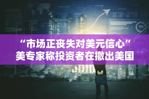 “市場正喪失對美元信心” 美專家稱投資者在撤出美國市場