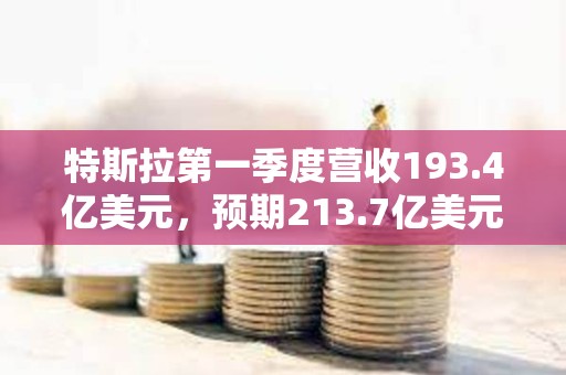 特斯拉第一季度營收193.4億美元，預期213.7億美元